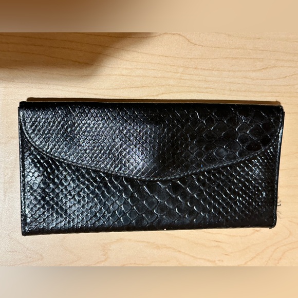 Fiocchi Lecco Italian leather reptile design horse it wallet - Picture 4 of 17